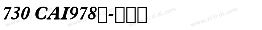 730 CAI978◆字体转换